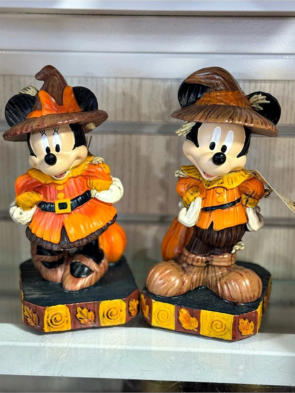 Disney Mickey & Minnie Halloween Figurines NWT
